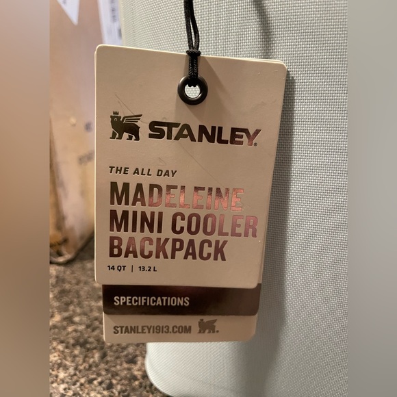 NEW Stanley Madeleine Mini Backpack Cooler Seafoam Thermal Bag 13.2L (14Qt) - Picture 11 of 16